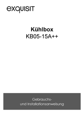exquisit KB05-15A++ Gebrauchs- Und Installationsanweisung