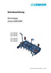 LEMKEN Zirkon XMR/400 Betriebsanleitung