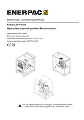 Enerpac SFP-Serie Bedienungs- Und Wartungsanleitung