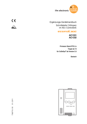Ifm Electronic Ecomat300 AC1331 Ergänzungs-Gerätehandbuch