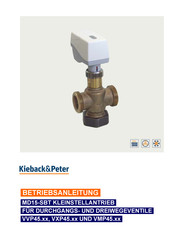 Kieback&Peter MD15-SBT Betriebsanleitung