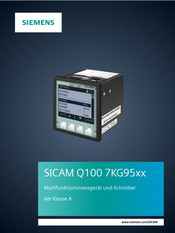 Siemens SICAM Q100 7KG95 Serie Handbuch