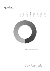 Fontanot genius-easy 050 a Montageanleitung