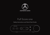 Austrian Audio Full Score one Sicherheits- Und Schnellstartanleitung