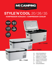 MC CAMPING STYLE'N'COOL 20 Benutzerhandbuch