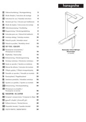 HANSGROHE Rainmaker Select 460 3jet Showerpipe 27106400 Gebrauchsanleitung, Montageanleitung