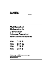 Zanussi HM 214 B Bedienungs- Und Einbauanleitung