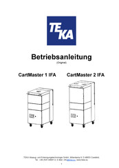 Teka Cartmaster 1 IFA Betriebsanleitung