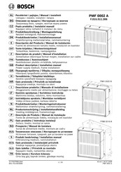 Bosch PMF 0002 A Produktbeschreibung / Montageanleitung