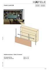 Hafele 403.25.083 Montageanleitung