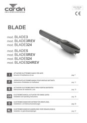 Cardin BLADE3REV Installations- Und Gebrauchsanweisungen