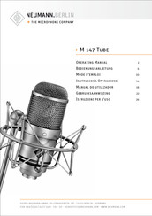 Neumann.berlin M 147 Tube Bedienungsanleitung