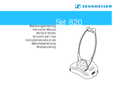 Sennheiser Set 820 Bedienungsanleitung