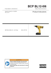Atlas Copco BCP BL12-I06 Produktanweisungen