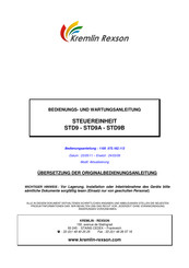 Kremlin-Rexson STD9B Bedienungs- Und Wartungsanleitung