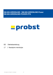 probst SM-600-GREENLINE-POWER Betriebsanleitung
