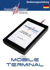 PowerBox Systems MOBILE TERMINAL Bedienungsanleitung