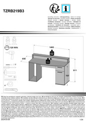 Forte Ayo TZRB219B3 Montageanleitung