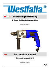 Westfalia 40 12 73 Bedienungsanleitung
