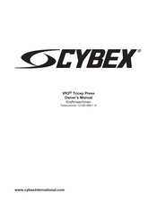 Cybex VR3 Tricep Press Bedienungsanleitung