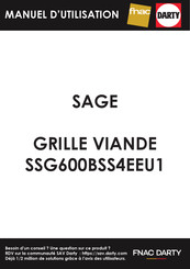 Sage the Perfect Press SSG600 Kurzanleitung