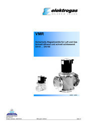 Elektrogas VMR8 Bedienungsanleitung