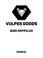 Vulpes Goods Solar Bird Repeller VG-BR01 Bedienungsanleitung