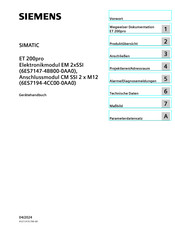 Siemens SIMATIC ET 200pro Gerätehandbuch