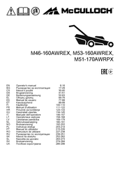 McCulloch M51-170AWRPX Bedienungsanweisung