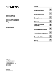 Siemens SINUMERIK 828D Gerätehandbuch