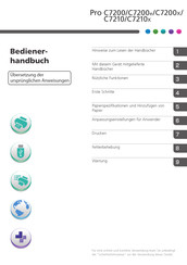 Ricoh Pro C7200 Bedienerhandbuch