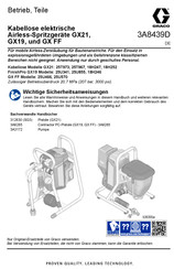 Graco GX FF Betrieb - Teile