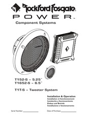 Rockford Fosgate Power T1T-S Einbau Und Betrieb