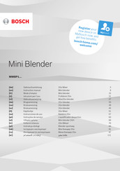 Bosch MMBP1 series 2Go Gebrauchsanleitung