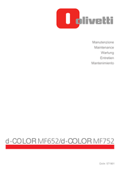 Olivetti d-COLOR MF752 Bedienungsanleitung