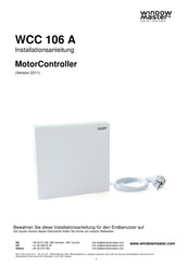 Window Master MotorController WCC 106 A Installationsanleitung