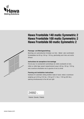HAWA Frontslide 140 matic Planungs- Und Montageanleitung