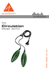 ALPENHEAT fire Circulation AD10 Bedienungsanleitung