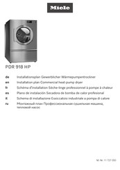 Miele PDR 918 HP Installationsplan