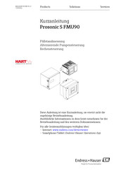 Endress+Hauser Prosonic S FMU90 Kurzanleitung