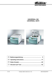 Hettich UNIVERSAL 320 R Bedienungsanleitung