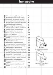 HANSGROHE Talis E2 31614000 Gebrauchsanleitung, Montageanleitung
