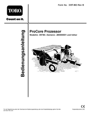 Toro ProCore Bedienungsanleitung