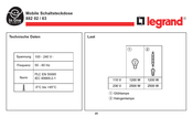 LEGRAND In one 882 02/63 Bedienungsanleitung