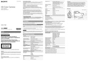 Sony HDC1700 Bedienungshandbuch