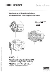 Baumer HMG 11 Montage- Und Betriebsanleitung