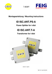Feig electronic OBID ID ISC.ANT.PS-A Handbücher | ManualsLib