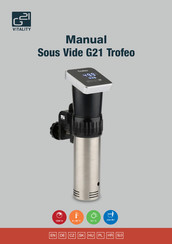 G21 Sous Vide G21 Trofeo Bedienungsanleitung