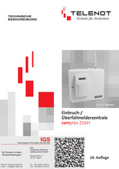 telenot complex 216H Technische Beschreibung