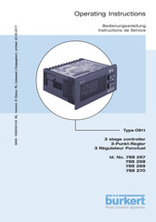 bürkert 0911 Bedienungsanleitung
